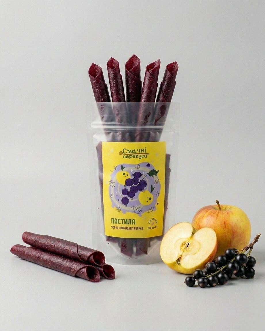 Пастила Чорна смородина – Яблуко (100 г)