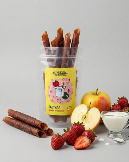 Пастила Полуниця – Йогурт – Яблуко (100 г)